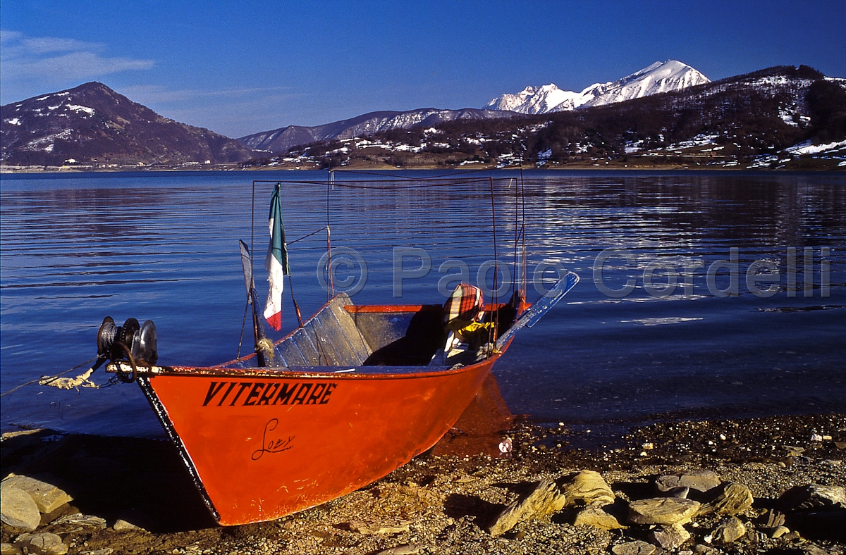 Campotosto Lake and Gran Sasso Range, Abruzzo, Italy
 (cod:Abruzzo 08)